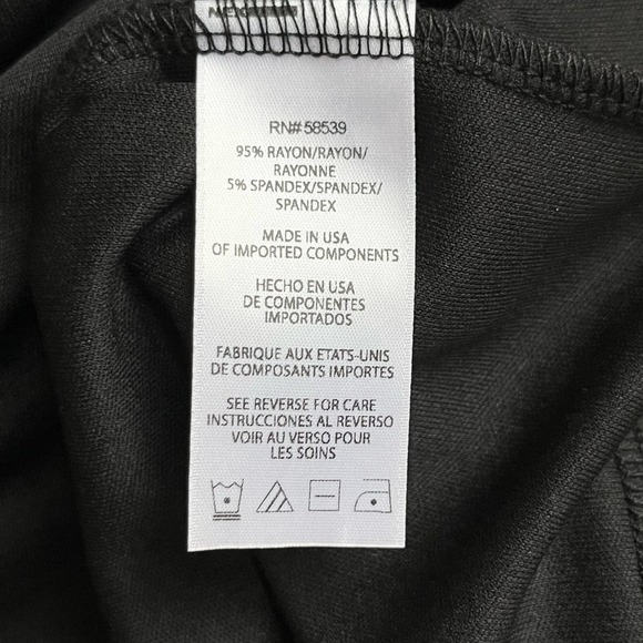 Kut from the Kloth Mollee Draped Knit Jersey Sheath Dress in Black, Size 0 - Picture 10 of 10